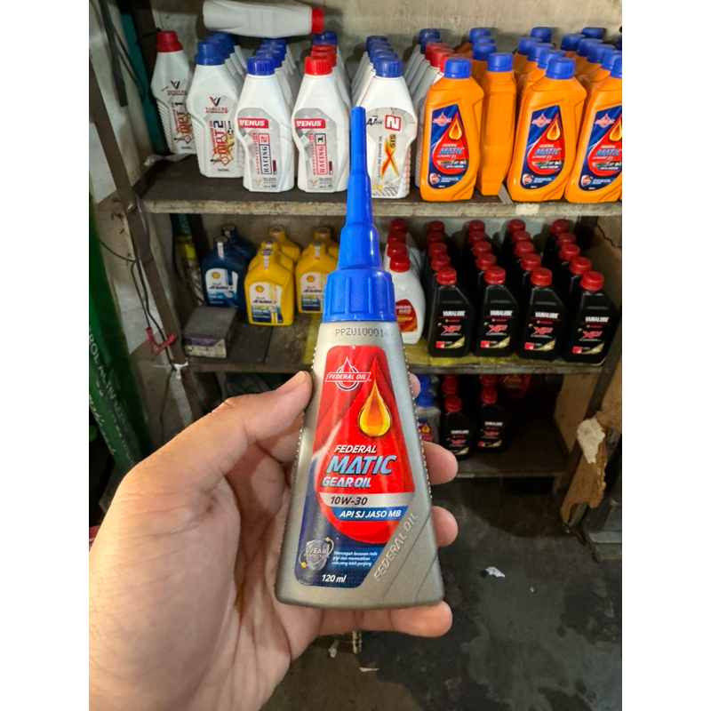 Oli Gardan Federal 120 ml 10w-30 Sepeda Motor Kemasan Baru Tutup Biru Transmisi oli federal matic ge