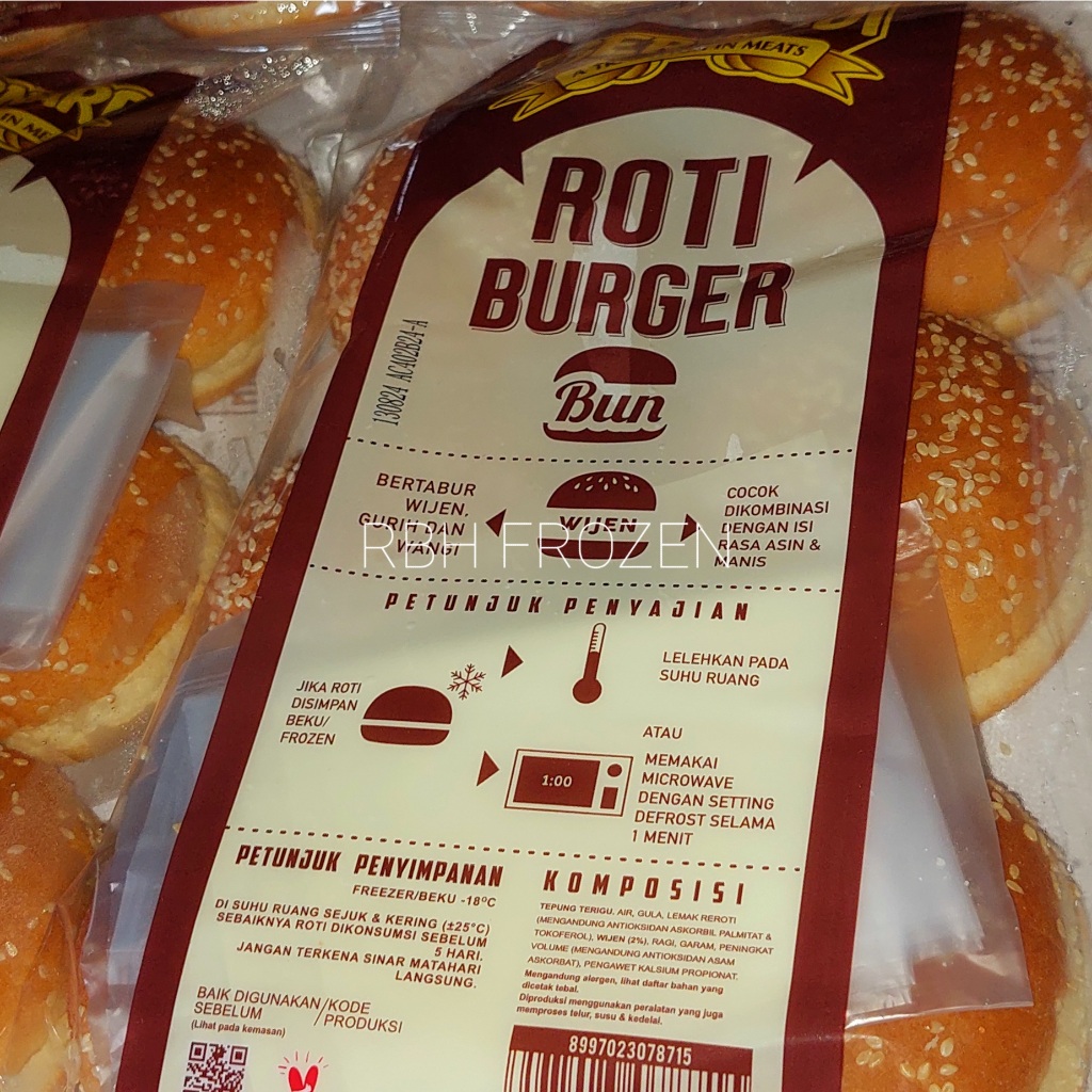 

Roti Burger Bun Wijen Bernardi 6's 300 Gr