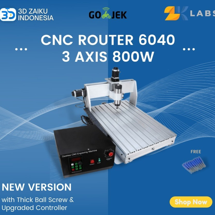 CNC Router 6040 Mini Mesin CNC PCB Milling 600*400*75 mm with Spindle