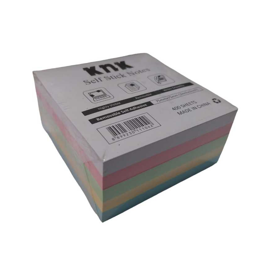 

KNK STICKY NOTE 75*75 YY00143 PASTEL COLORS MIXED