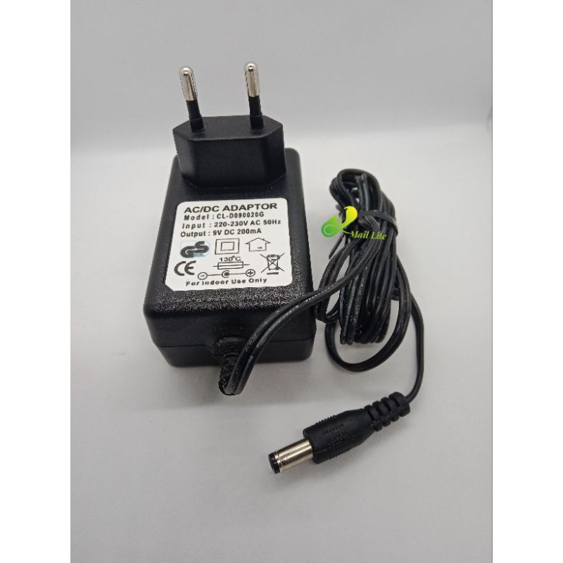 Charger Adaptor 9V 200mA Untuk Fisioterapi Stimulator Tens EMS hwato sdz III Akupuntur SDZ3