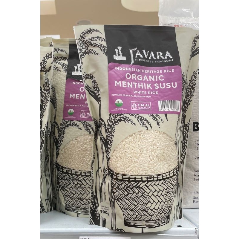 

Javara organik menthik susu white rice
