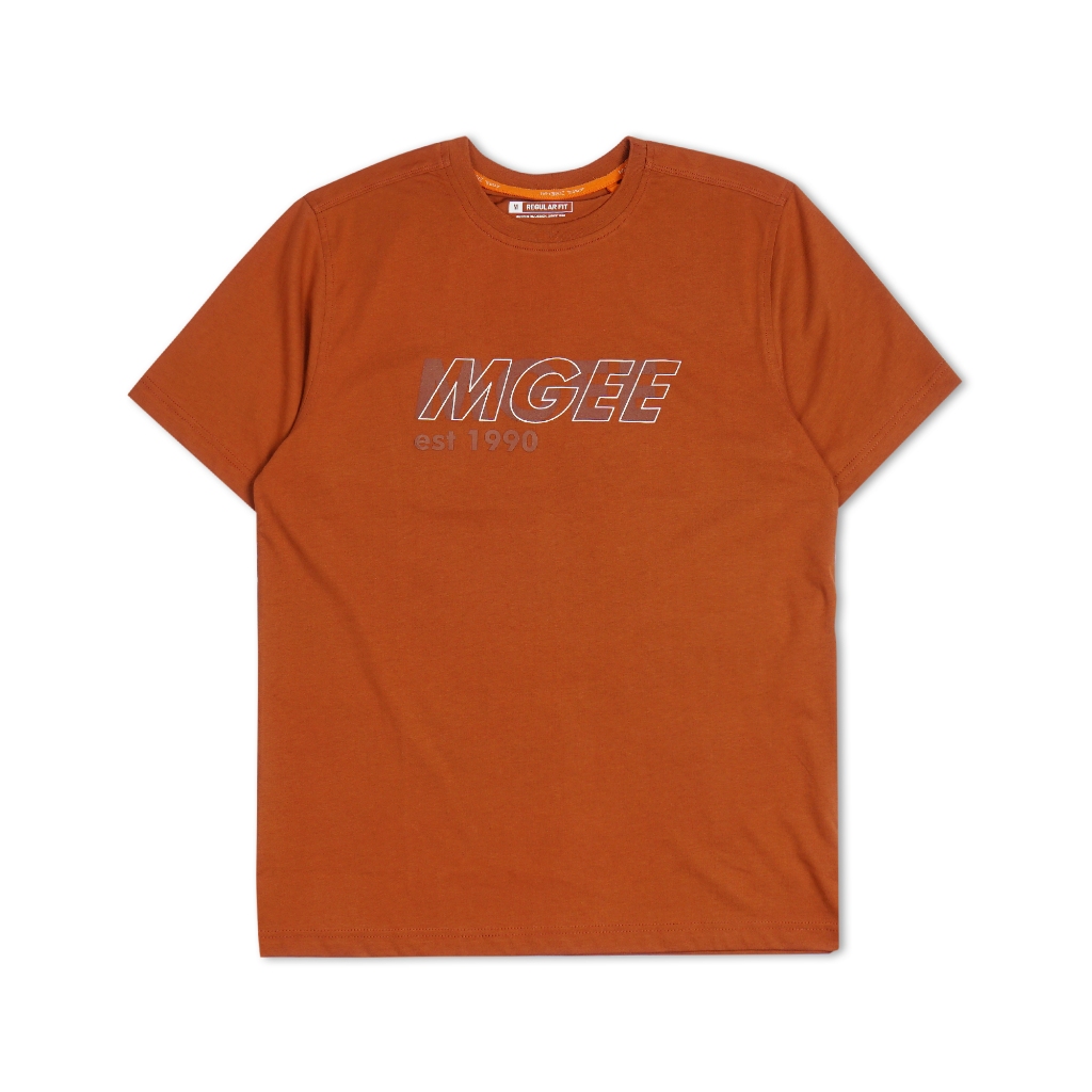 Kaos MGEE Original - Kaos Kasual Lengan Pendek Original MGEE Oliver CKPR 119 Teracota