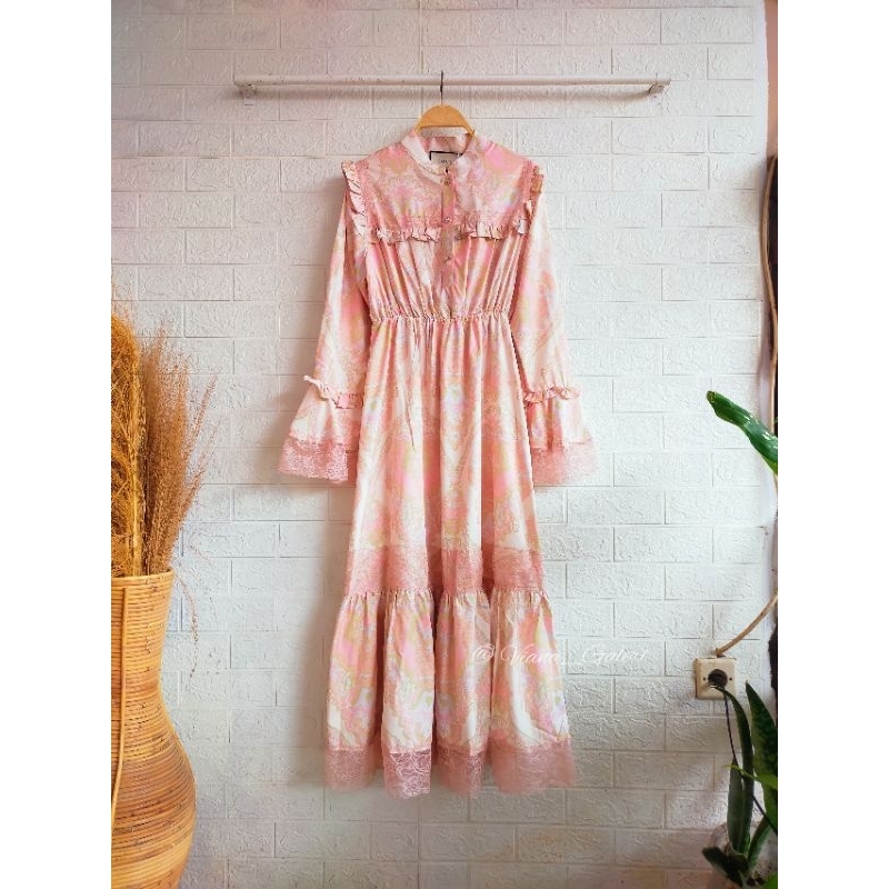 Rose Dress Gucci Bkk/Original Gucci/Dress/Gamis Bangkok/gamis Import