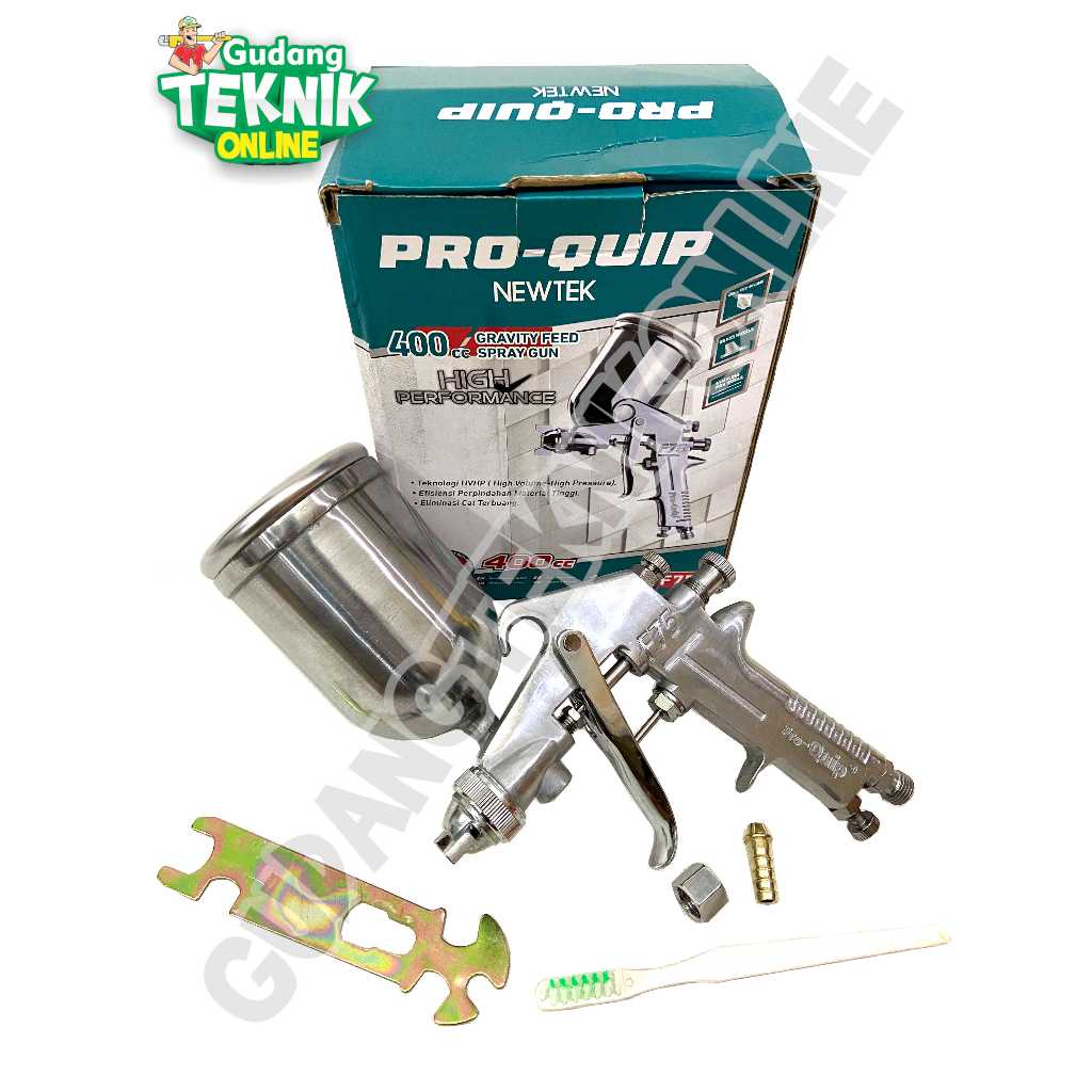 Spray Gun Cat Tabung Atas Bawah F75G F75S PROQUIP / Alat Semprotan Semprotan Cat Spraygun F 75 G S  