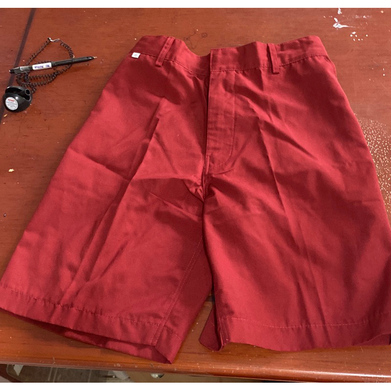 Seragam Celana merah pendek laki laki Sd