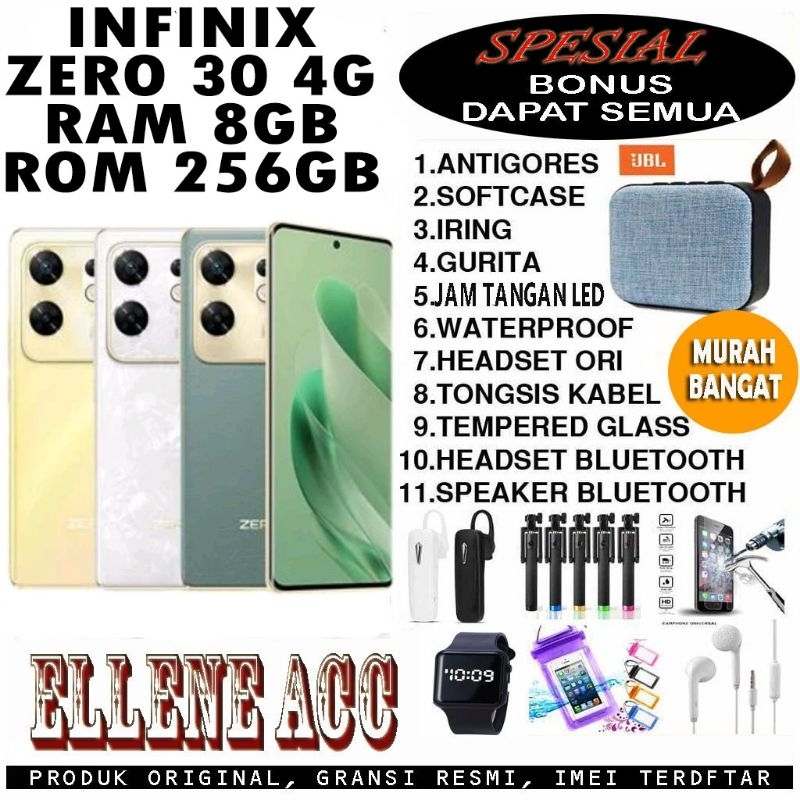 INFINIX ZERO 30 4G NFC RAM 8GB/256GB GARANSI RESMI INDONESIA