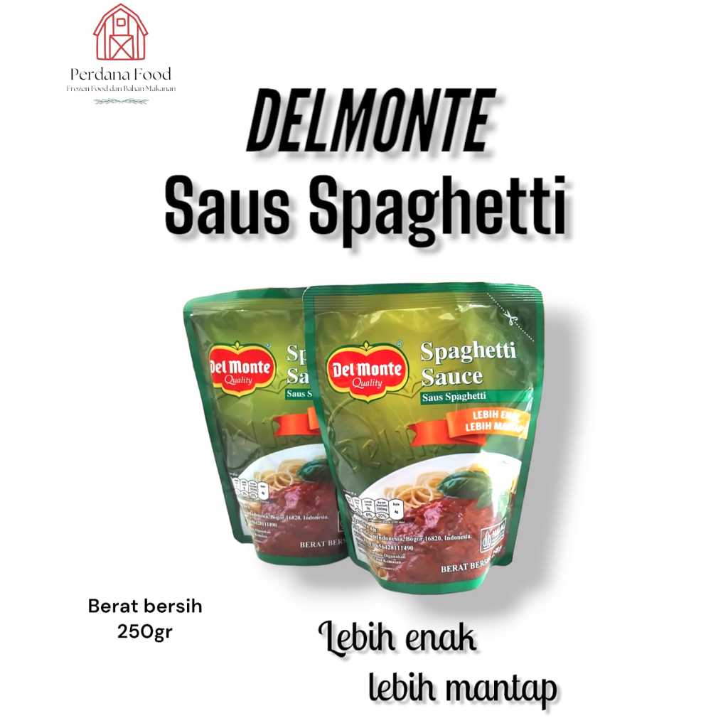 

Delmonte Spaghetti Sauce 250g, Halal/Saus Spaghetti Bolognese Delmonte/saus spaghetti bolones/Delmonte Saus Spaghetti Pouch 250 gr