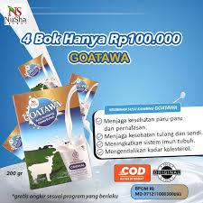 

4 BOK GOATAWA Susu Kambing Etawa 200gr ORIGINAL BPOM