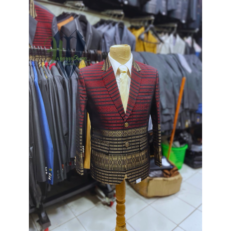 JAS PRIA /JAS ETNIC ULOS /TENUN /ULOS PUCCA | SLIMFIT atau REGULER