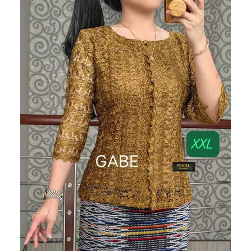 Blus brokat hoki pearl premium