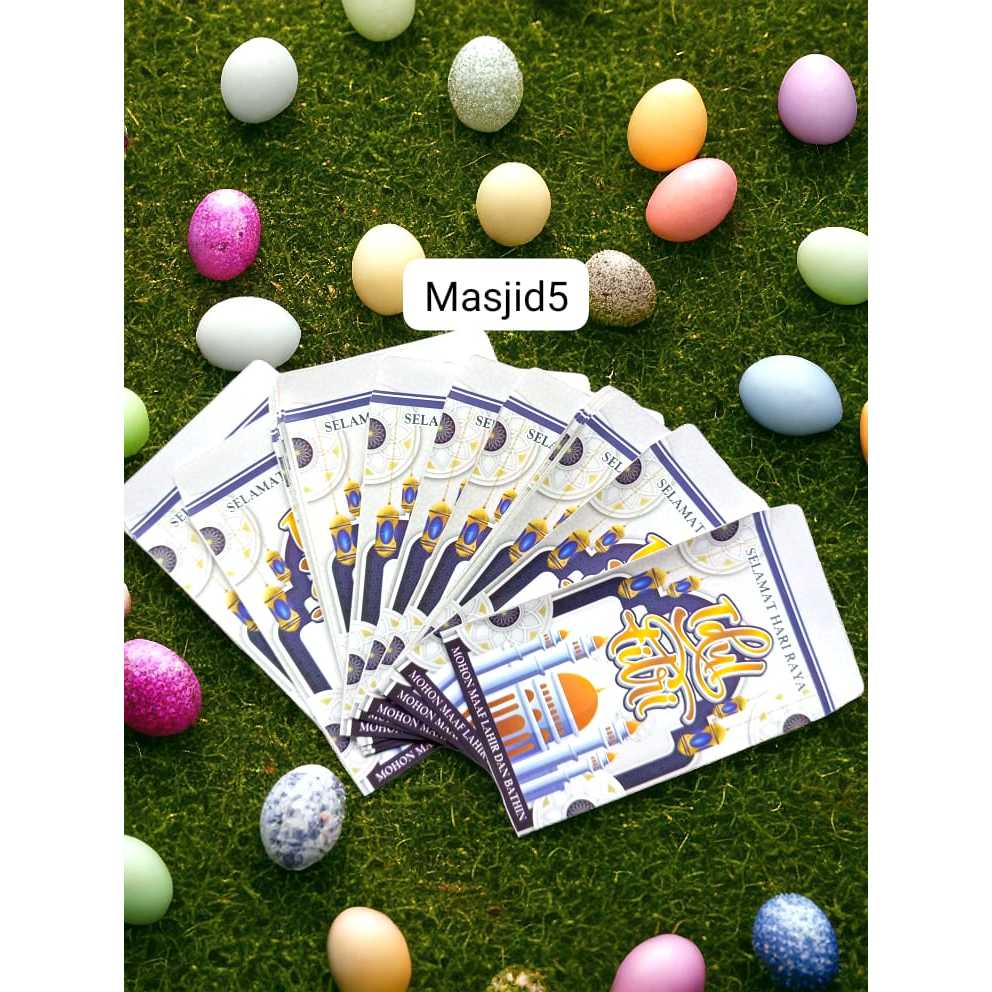 

Amplop ampau lebaran Masjid karakter C/D (isi 10 lembar) fv