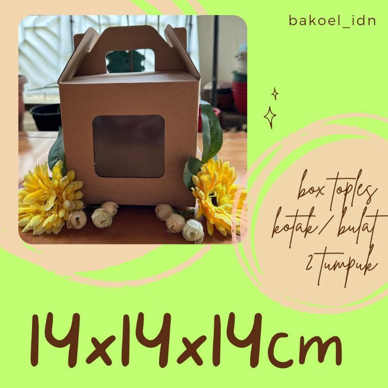 

Dus E-Flute Gable Box Toples Kue Bulat 500 gram Lebaran Natal Imlek