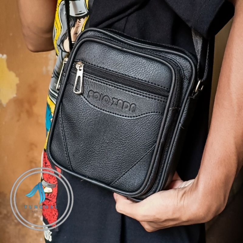POLOZADA | Tas Bahu Pria Original Polozada minion Premium | Tas Pria Kotak Kulit Sintetis Qulity Pre