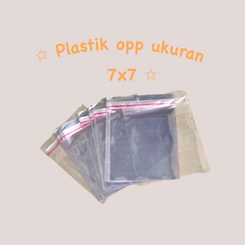 

Tambahan packing, Plastik opp ukuran 7x7 cm