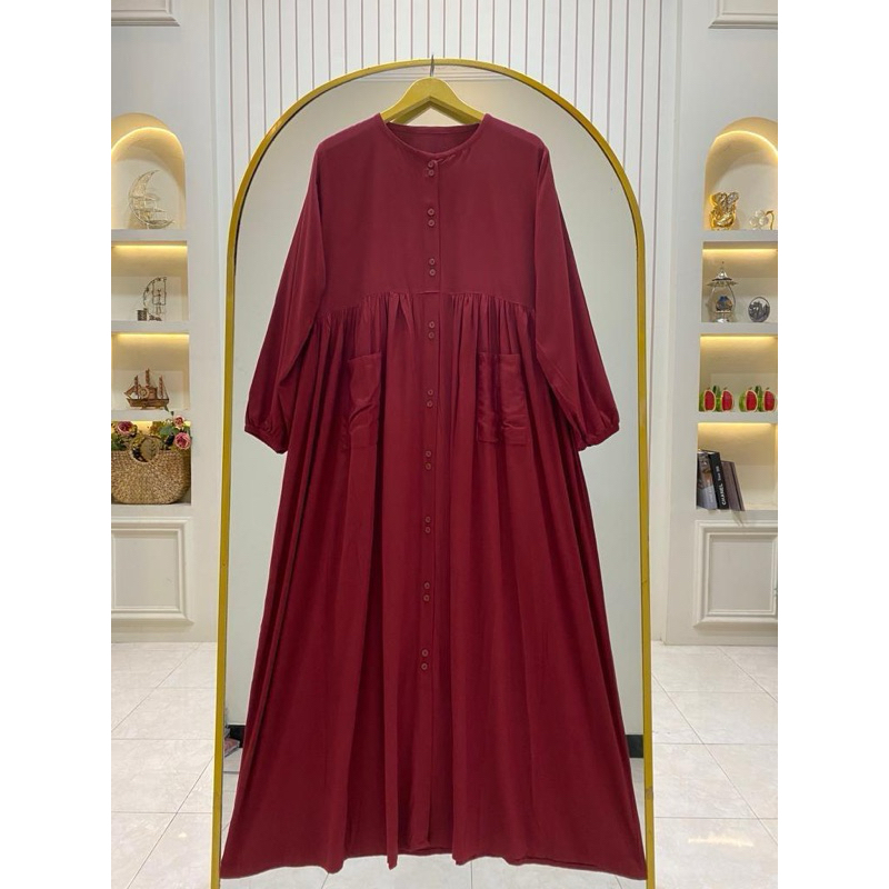 GAMIS SAKU POLOS BAHAN TWILL LD 120