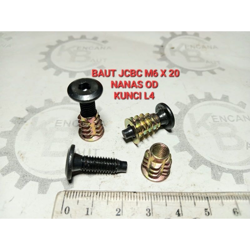 BAUT JCBC M6 X 20 NANAS OD / MEBEL/ FURNITURE/ KNOCKDOWN