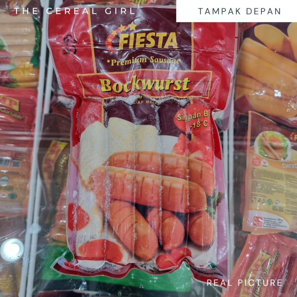 

[KONDISI BARU - 100% ORIGINAL] FIESTA Bockwurst 300gr - Sosis Daging Ayam dan Sapi