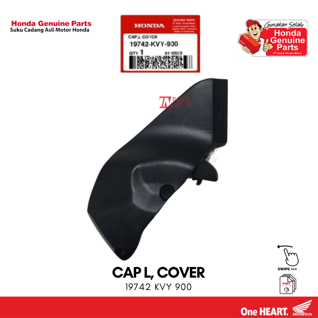 Tutup Mesin CVT Luar (Cap L Cover) – BeAT Karbu / 19742-KVY-900