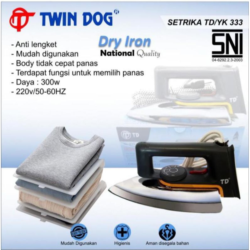 Setrika Twindog TD333