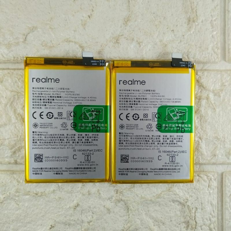 BATERAI REALME 8 - RMX3085 BLP841 BLP-841 REAL ME ORIGINAL BATRE BATTERY BATERAY BATERY BATERE BATT