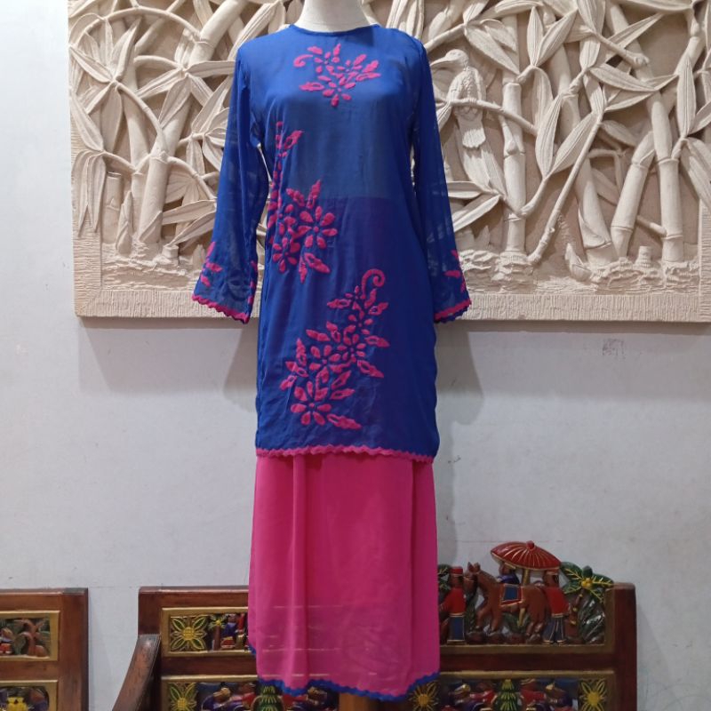 Set Wanita / Setelan Tunik Dan Rok Panjang Preloved