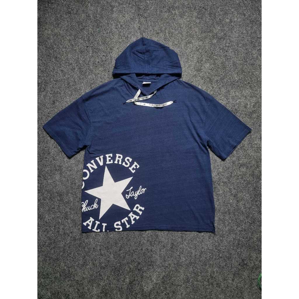 Kaos hoodie converse big logo