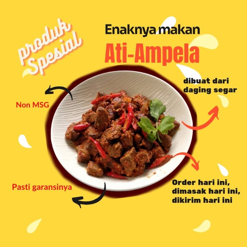 

Lauk spesial Ati Ampela dijamin nikmatnya Lauk Ati ampela ayam pedas dan tidak pedas 50gr