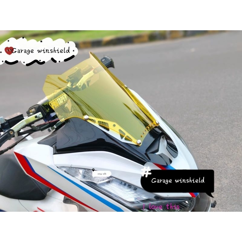 Winshield pcx 160 Thailand Versi Newbie ( kuning )