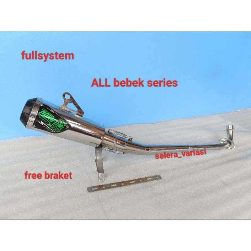 knalpot racing NORIFUMI untuk motor BEBEK ALL VARIAN/TYPE. jupiter z.burhan.Z1.robot. supra x 125. k