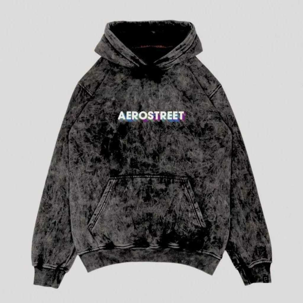 VAEY - Pullover Hoodie AEROSTREET Sandwash Murder Size M.L.XL Good Quality | Sweater Sandwash | Jake