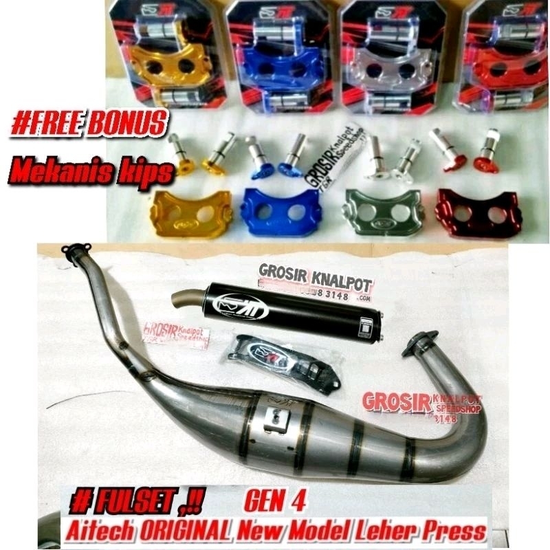 Knalpot Aitech Ai-tech ORIGINAL GEN 4 Big Volume PLUS Mekanisme Super Kips Kawasaki Ninja R RR SS ZX
