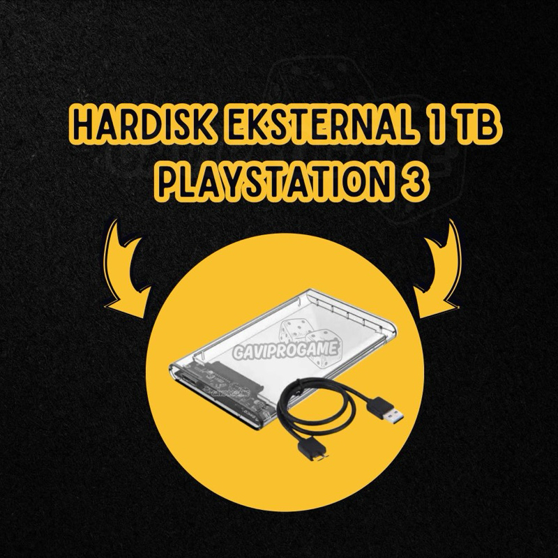 HARDISK EKSTERNAL 1 TB PLAYSTATION 3