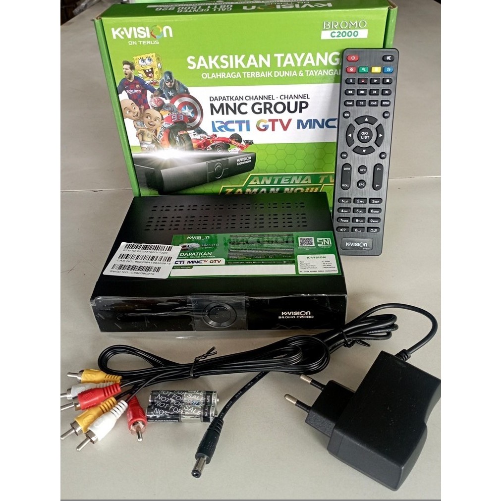 BROMO Satellite Receiver HD menerima Tayangan TV dari Kvision Gratis FILM & BEIN & TV Nasional selam
