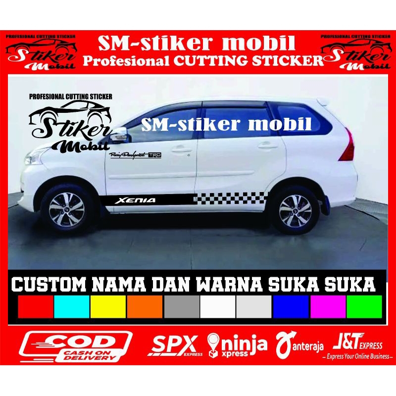 stiker mobil xenia stiker lis body samping mobil xenia stiker cutting sticker car