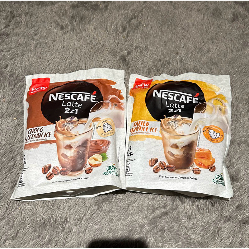 

Nescafe Latte 2 in 1 Salted Caramel or Hazelnut isi 15 stick ori Malaysia