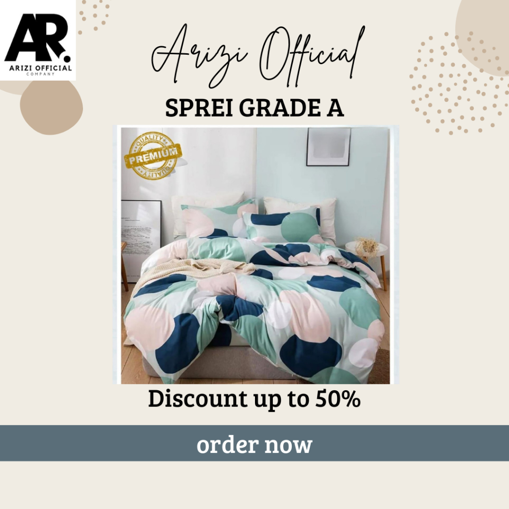 Sprei Kasur Aesthetic | Sprei set kasur | Sprei grade A l Sprei Kasur Bagus l ARIZIOFFICIAL