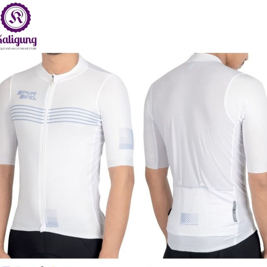 Jersey Roadbike PVR KNIGHT SERIES WHITE  - JERSEYS SEPEDA RB XC