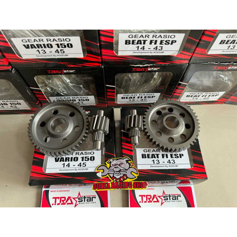 Gear Rasio Gigi rasio TRA STAR By Koizumi Beat Fi Esp Scoopy Esp Stater halus Vario 110 Fi Vario 125