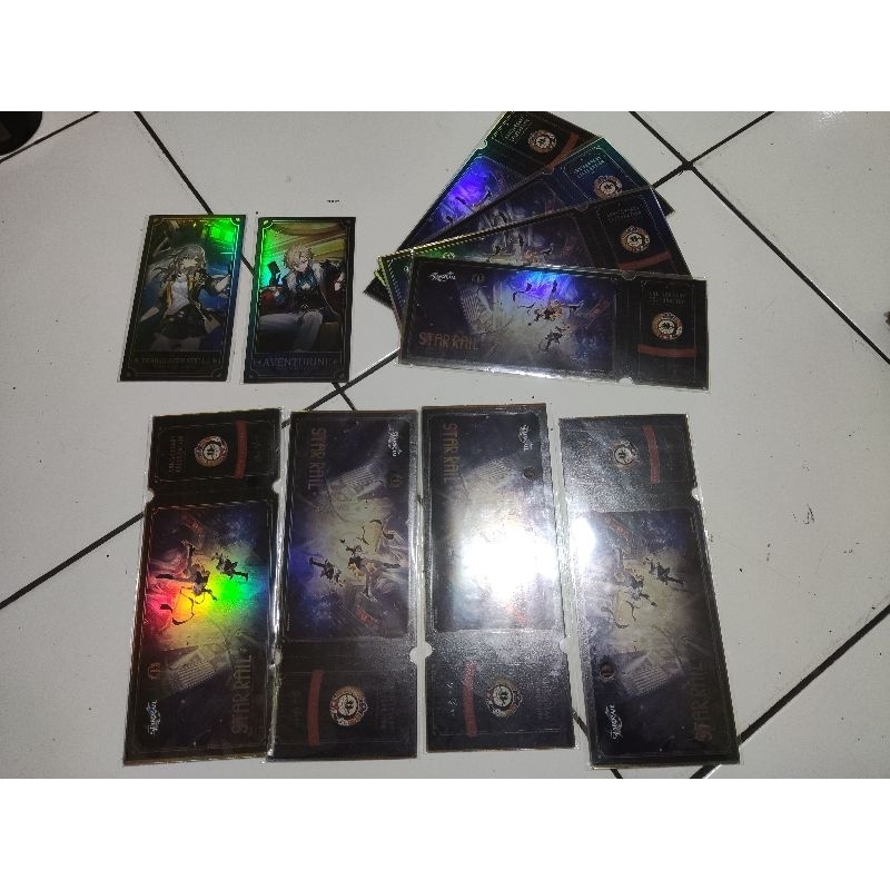 Set Ticket 1st anniversary & karakter card Star Rail HSR