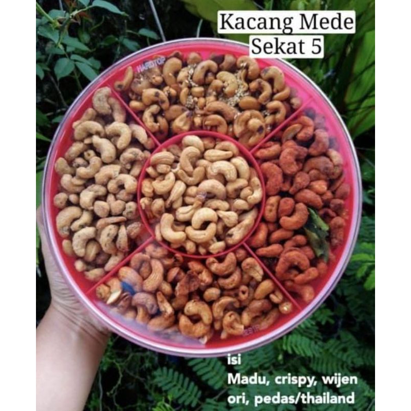

kacang mede 5 sekat