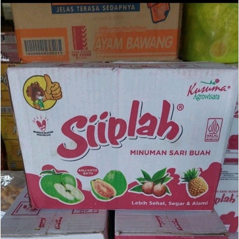 

MINUMAN SARI BUAH SIPLAH 1 DUS LINK KHUSUS