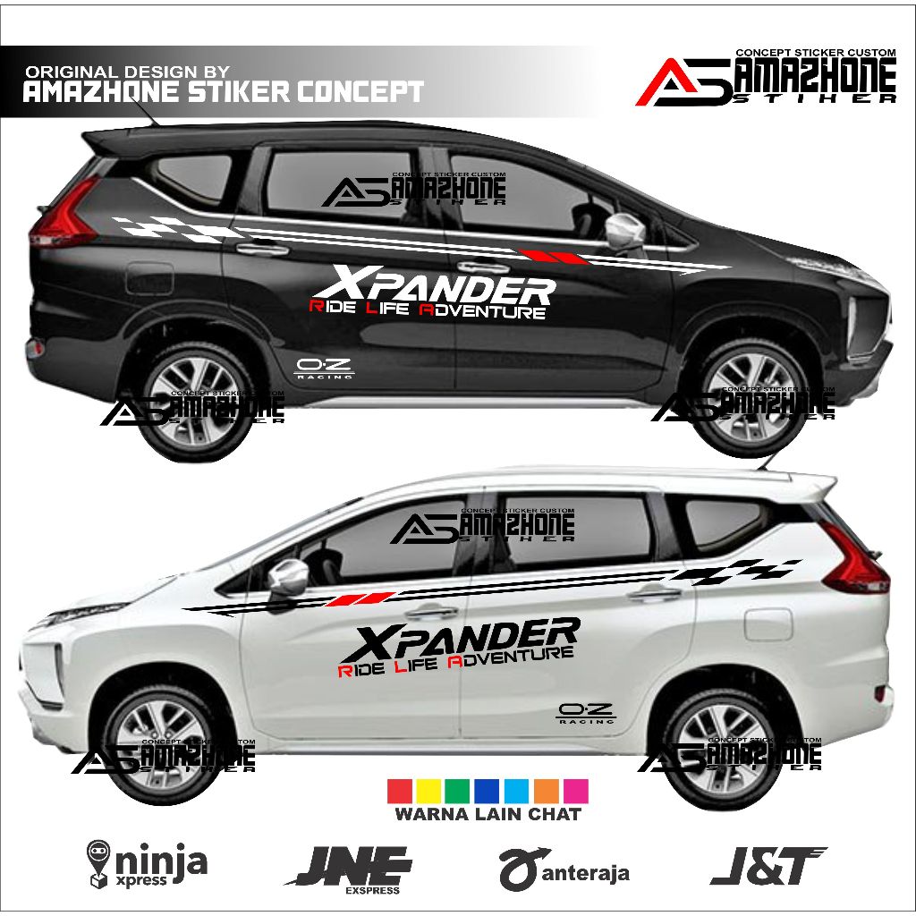 Stiker mobil xpander new adventure stiker strip samping mobil xpander all new stiker xpander cross