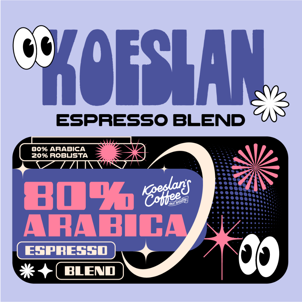 

Koeslan Coffee Roastery - Blend Espresso 80% Arabika - 20% Fine Robusta (1000gr) - BIji Kopi 1kg