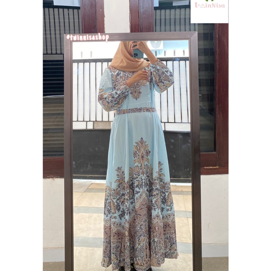[READY LANGSUNG KIRIM] Dress Gamis Bahan Toyobo | Dress Gamis Aesthetic Toyobo | Dress Gamis Cantik 