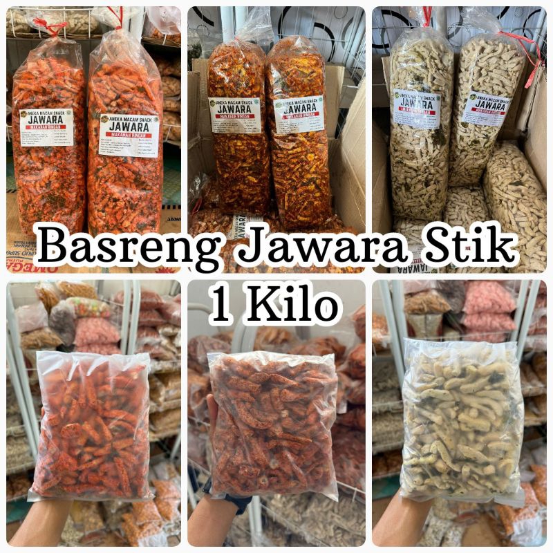 

JAWARA Basreng Stik Berat 1Kilo | Pedas Jeruk Purut - Pedas Sedang - Original Daun Jeruk