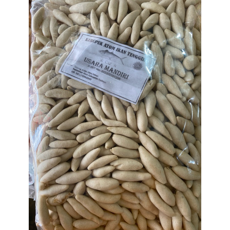 

kerupuk atom ikan tenggiri