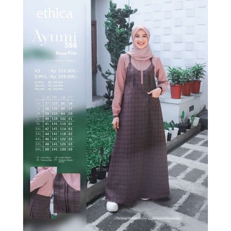AYUMI 388 || GAMIS ETHICA | BAJU MURAH || GAMIS REAMAJA || SILVER