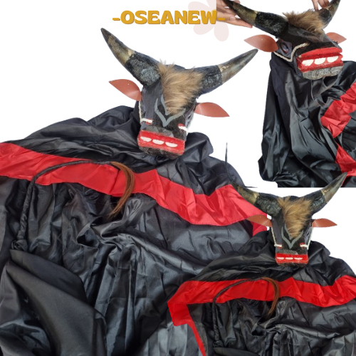 -DISKON- BANTENG TANDUK ASLI JUMBO / BANTENGAN KAYU KAIN PANJANG /  Bantengan Jumbo Tanggung  /BANTE