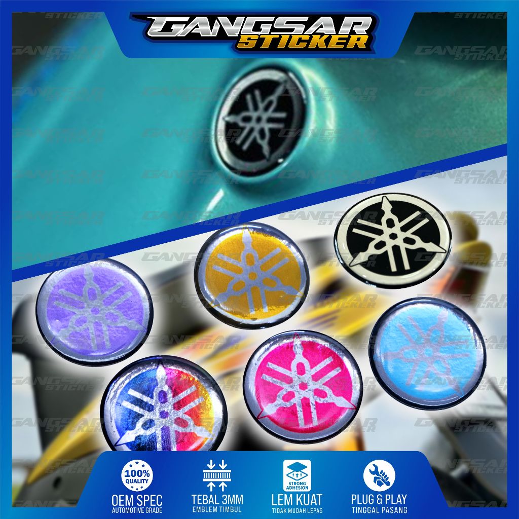 emblem timbul garputala mio / emblem garputala mio smile / emblem garputala yamaha titanium